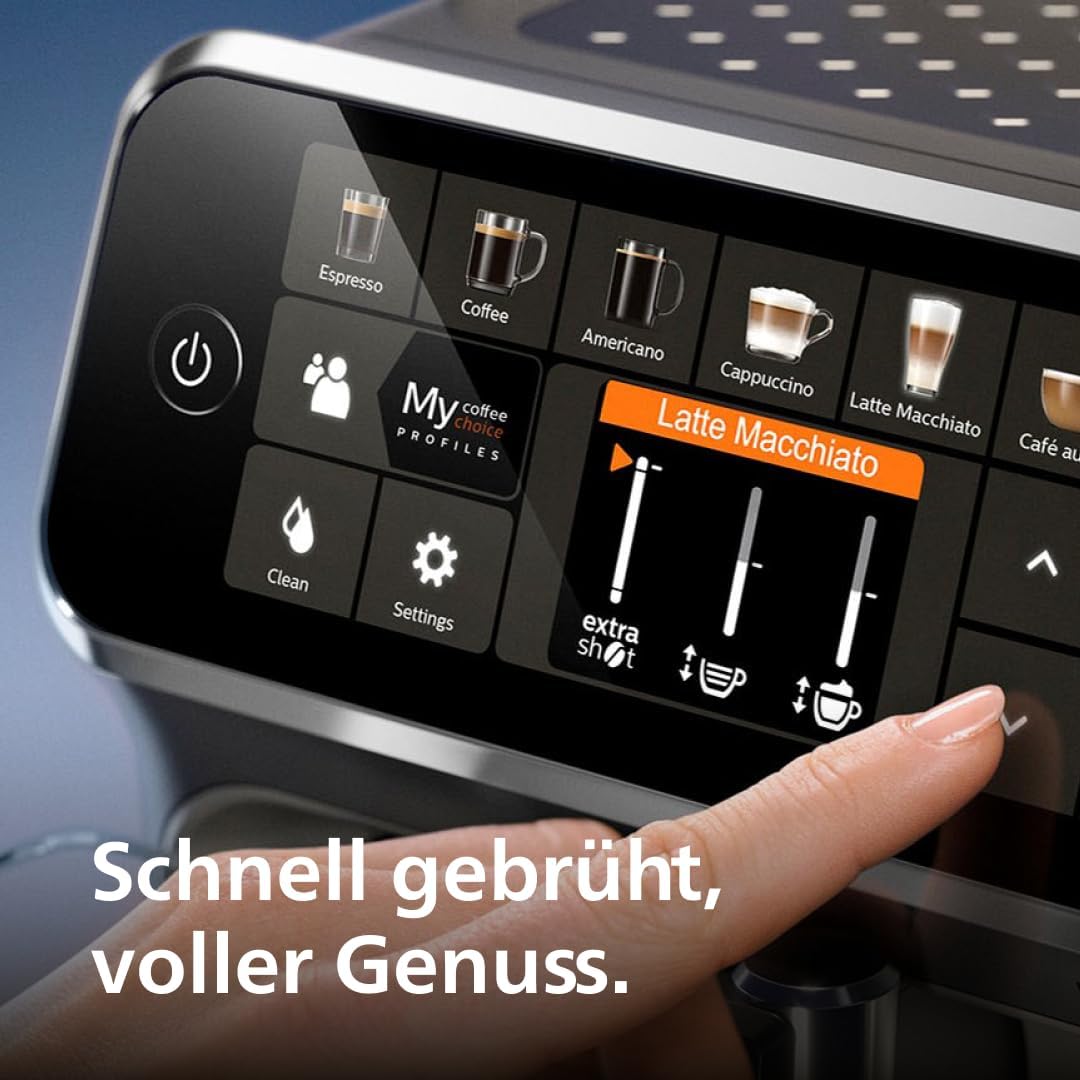 Philips Series 5400 EP5441/50 Kaffeevollautomat, 12 Getränke, LatteGo Milchsystem, TFT-Display, anpassbare Einstellungen